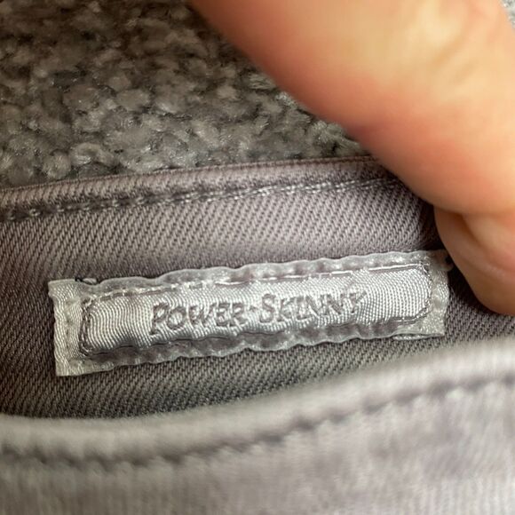 Guess Power Skinny Denim Jeans Womens 27 Gray Low Rise Stretch Casual 26x28 - Picture 9 of 16